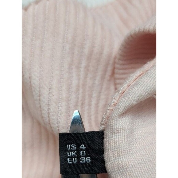 Women Dark Blue Colorblock Pink Long Sleeve Corduroy Sweatshirt small zaful - Picture 6 of 7